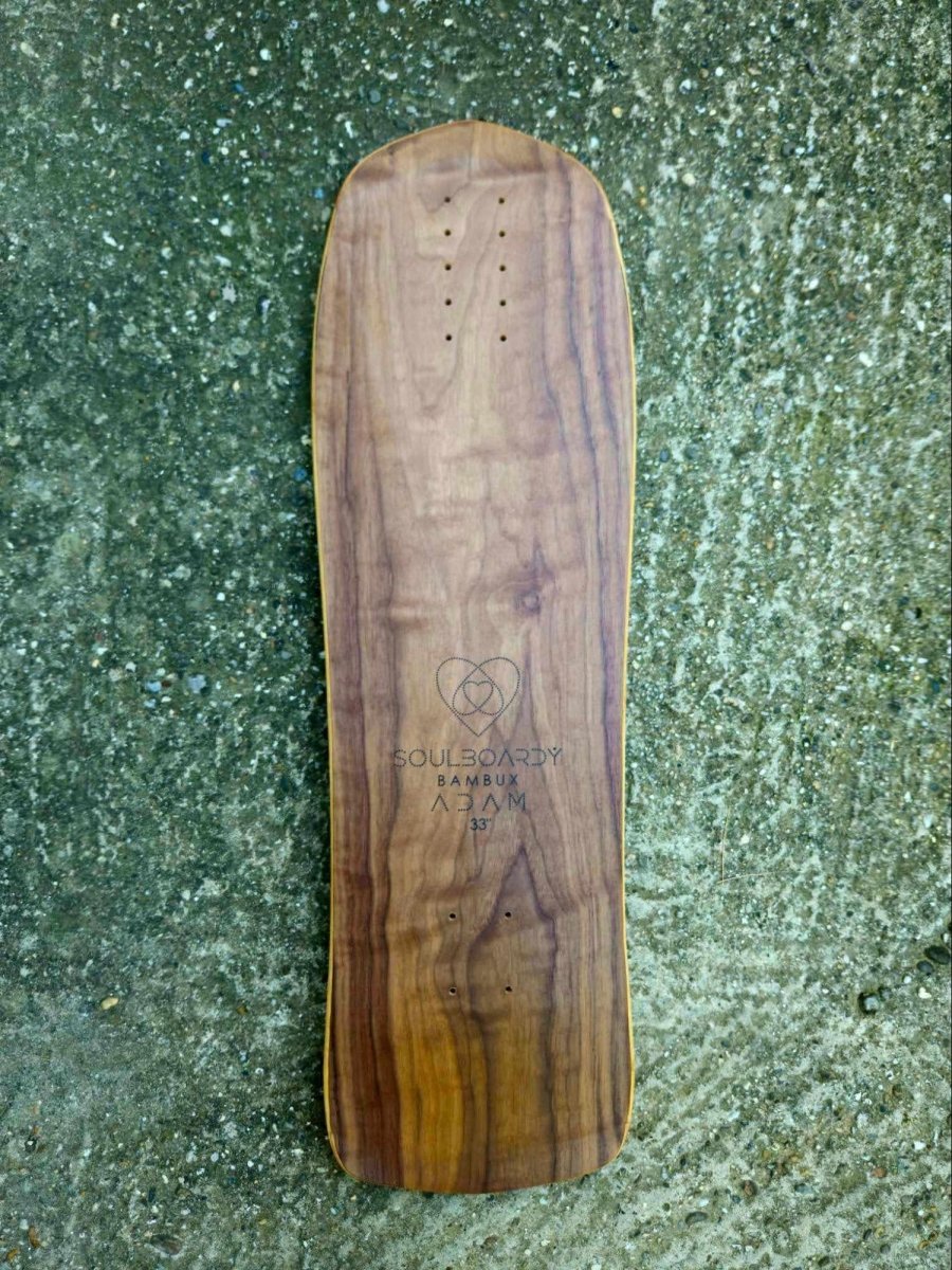 Soulboardiy BambuX Adam 33" Deck (Walnut) - Skateboard - Decks