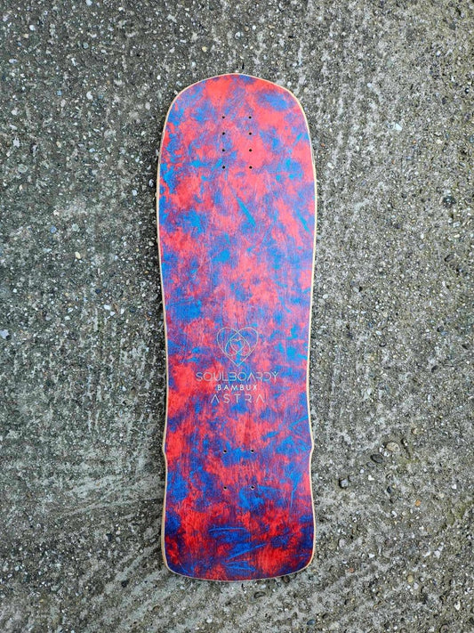 Soulboardiy BambuX Astra 32" Deck (Art 21 Blue/Red) - Skateboard - Decks