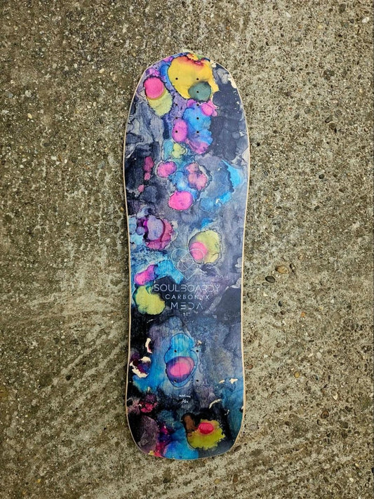 Soulboardiy Meda 32 Dots Art CarbonyX Surfskate Deck - Skateboard - Decks
