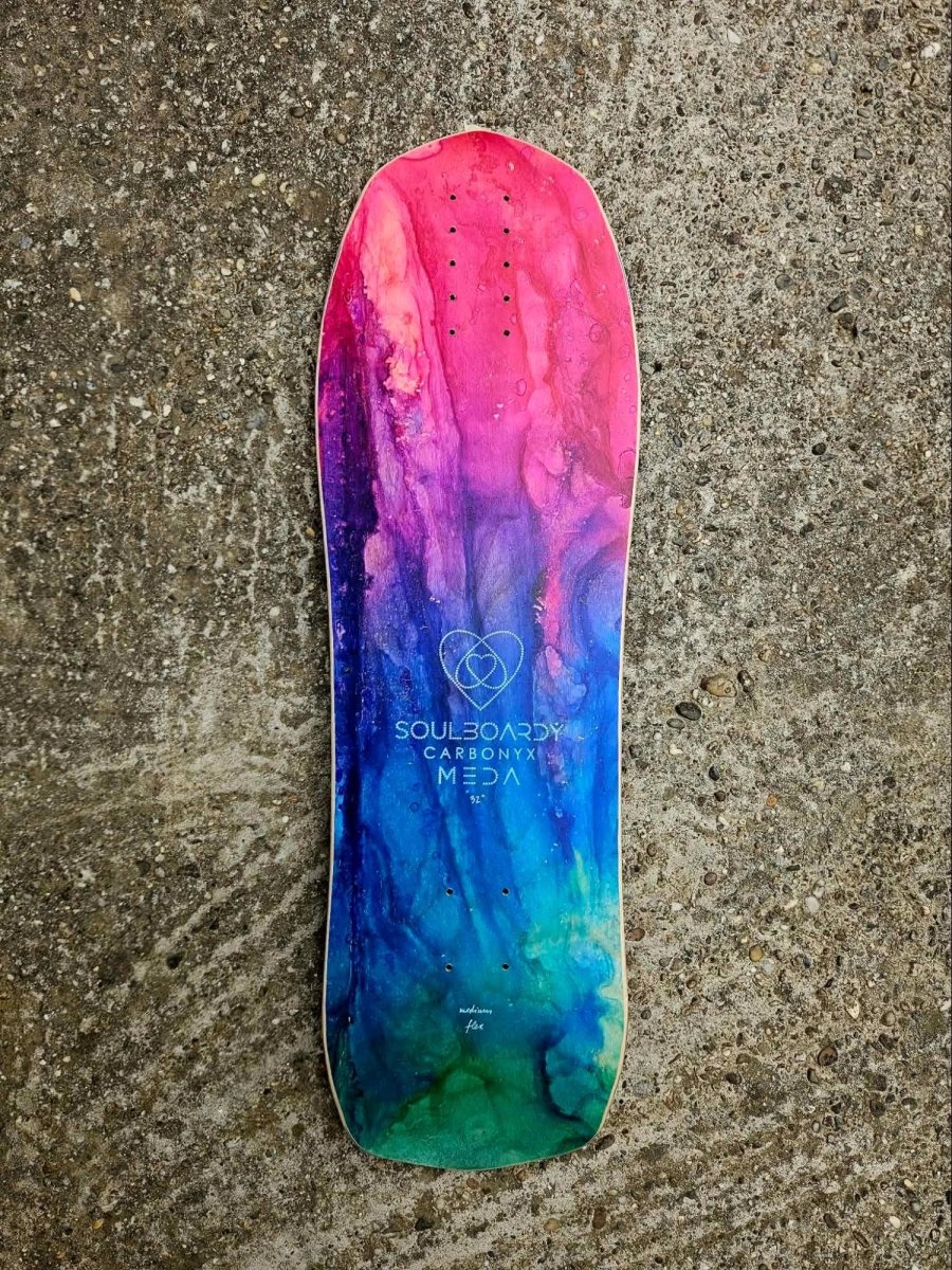 Soulboardiy Meda 32 Splash Art CarbonyX Surfskate Deck - Skateboard - Decks