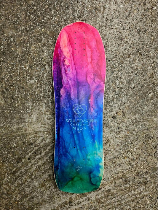 Soulboardiy Meda 32 Splash Art CarbonyX Surfskate Deck - Skateboard - Decks