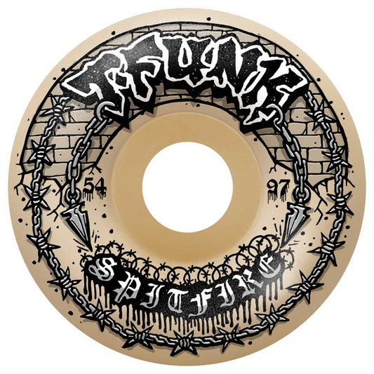 Spitfire F4 97a T - Funk Raw 54mm Radial Full Skateboard Wheels - Skateboard - Wheels