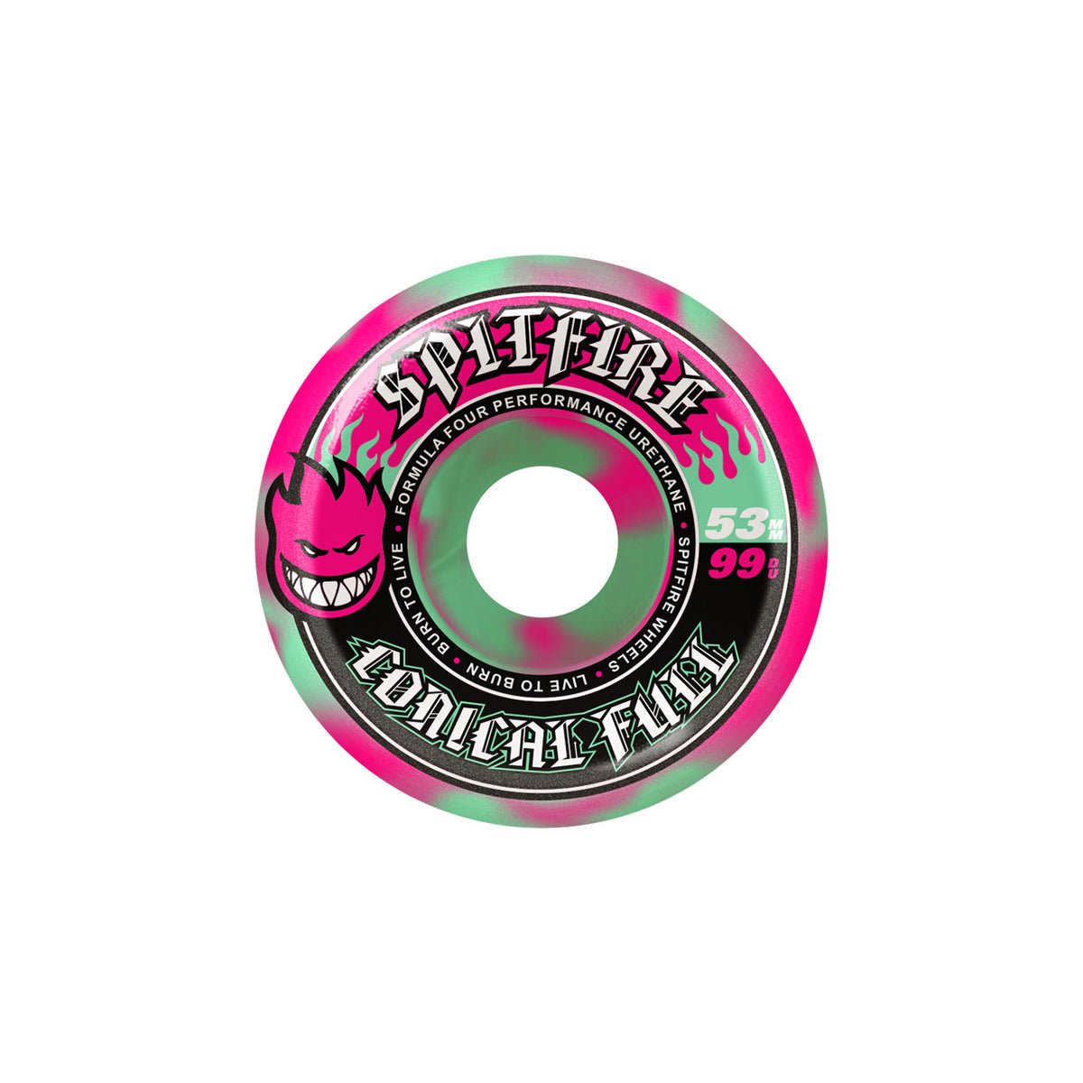 Spitfire F4 99a 53mm Conical Full Swirl Skateboard Wheels - Skateboard - Wheels