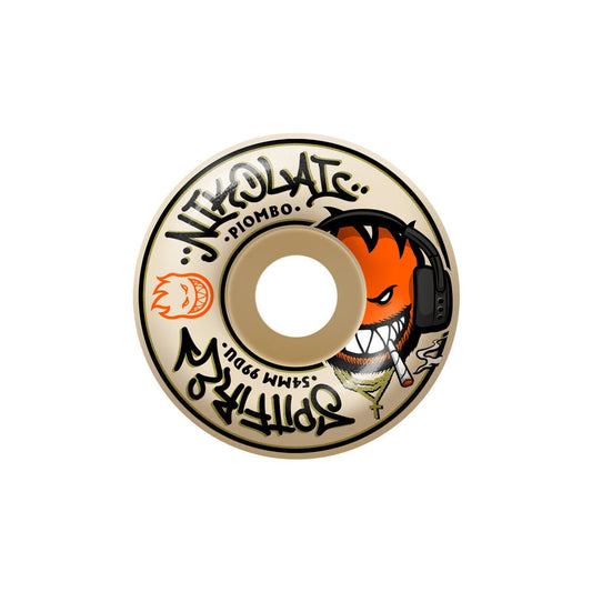 Spitfire F4 99a 54mm Nikolai Pro Edit Classic Formula Four Skateboard Wheel - Skateboard - Wheels