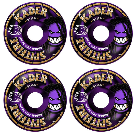 Spitfire F4 99a Kader Rolly 56mm Radial Full Swirl Skateboard Wheels - Skateboard - Wheels