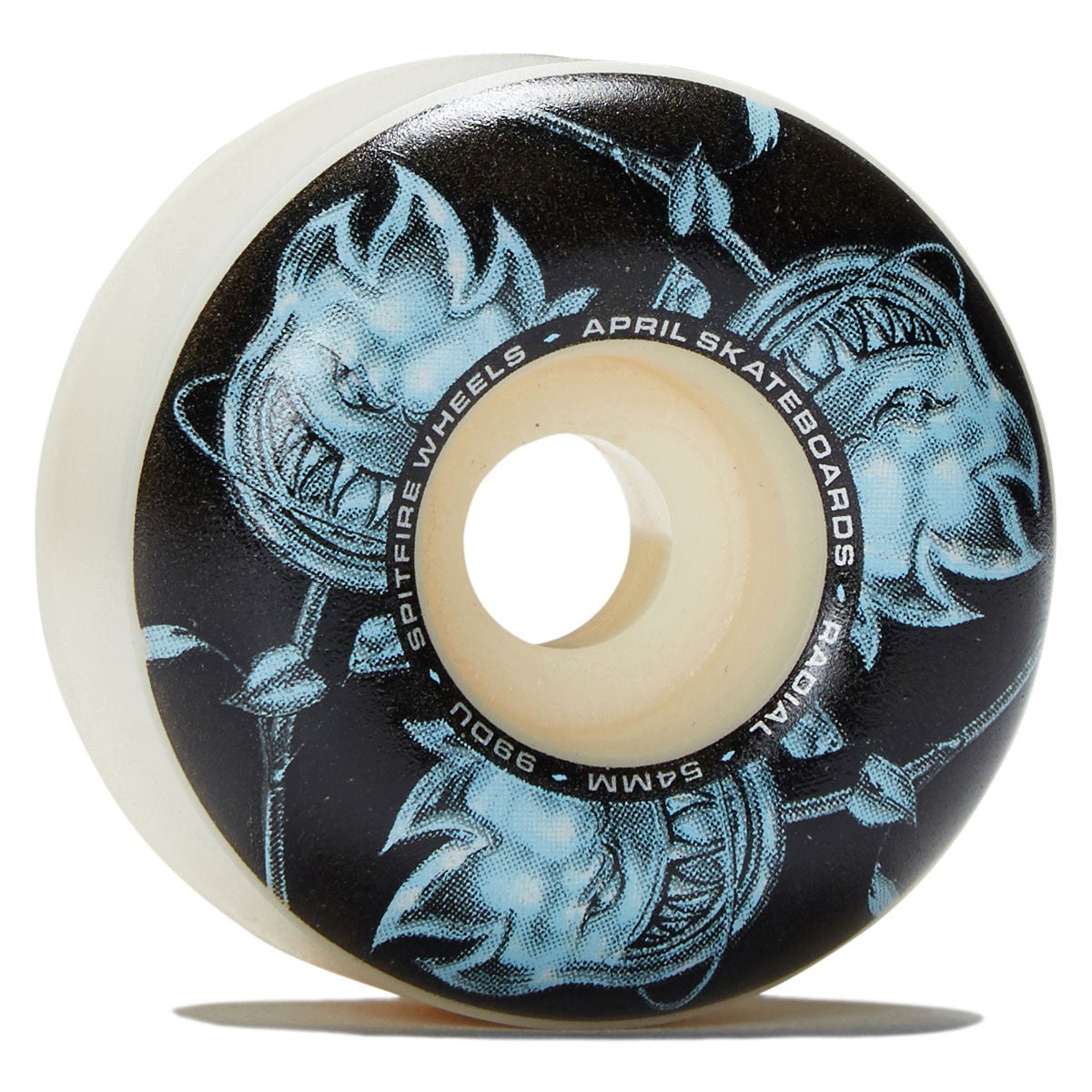 Spitfire F4 x April 99a 54mm Radial Bighead Natural Rose Skateboard Wheels - Skateboard - Wheels