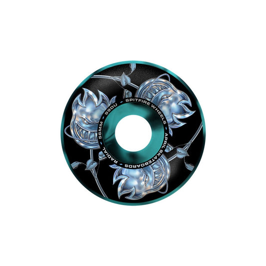 Spitfire F4 x April 99a 56mm Radial Bighead Swirl Rose Skateboard Wheels - Skateboard - Wheels