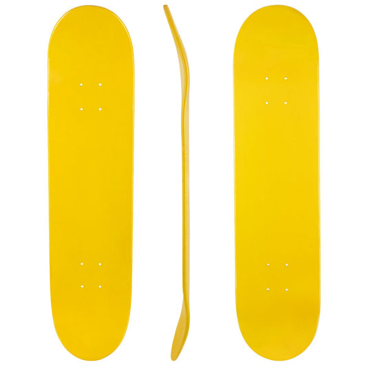 Treehouse Premium Blank 8.25" Deck (Yellow) - Skateboard - Decks