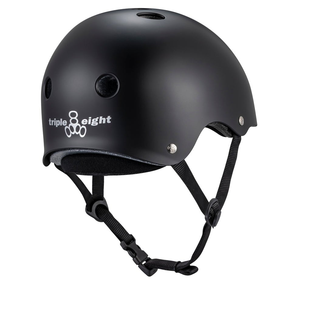 Triple 8 Deep Cover Matte Black Helmet - Gear - Helmets