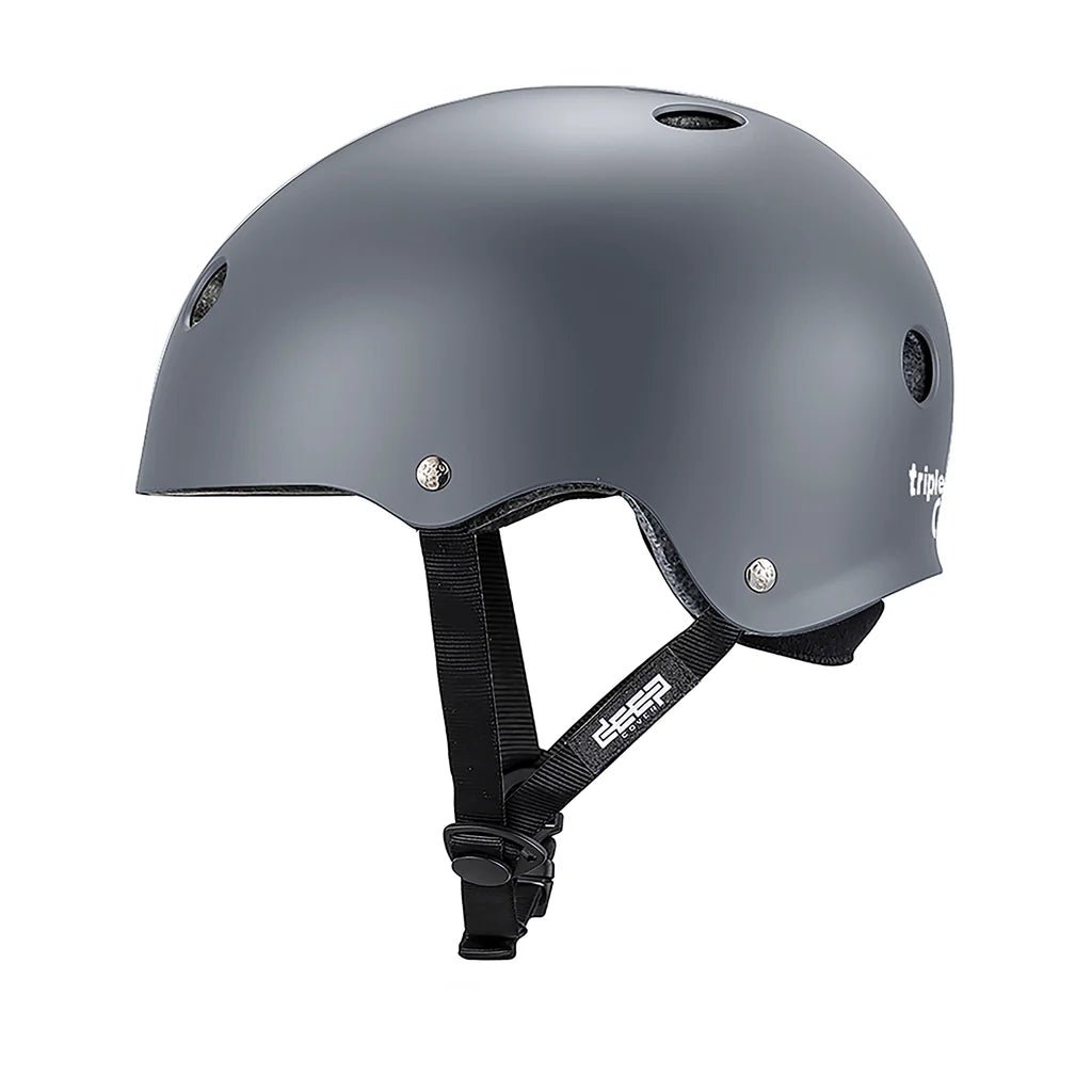 Triple 8 Deep Cover Matte Grey Helmet - Gear - Helmets
