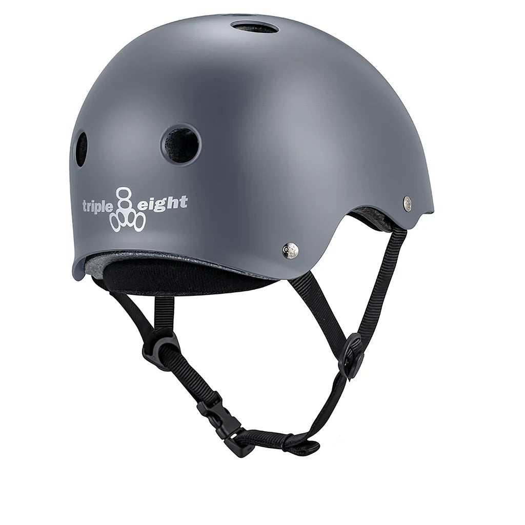 Triple 8 Deep Cover Matte Grey Helmet - Gear - Helmets