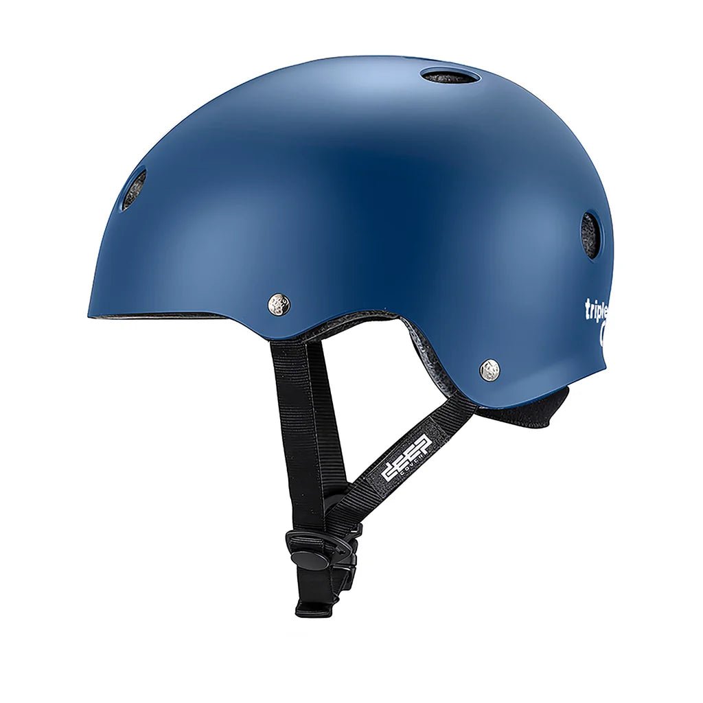 Triple 8 Deep Cover Matte Navy Helmet - Gear - Helmets