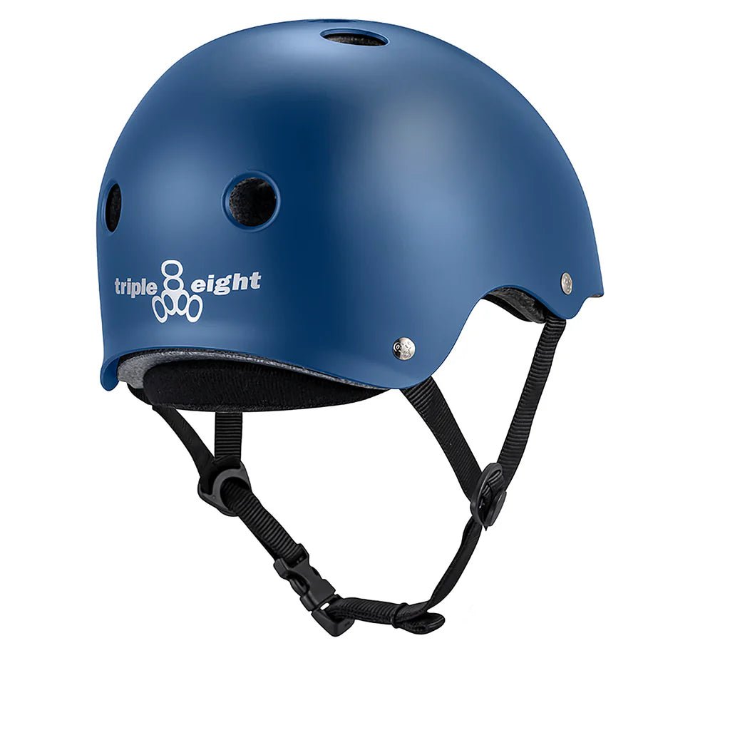 Triple 8 Deep Cover Matte Navy Helmet - Gear - Helmets