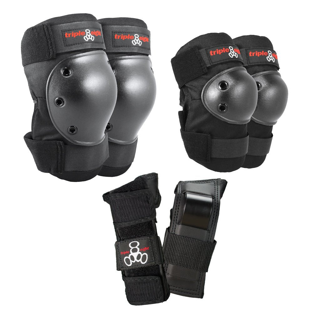 Triple 8 Saver Series Pads 3 - Pack - Black - Gear - Pads