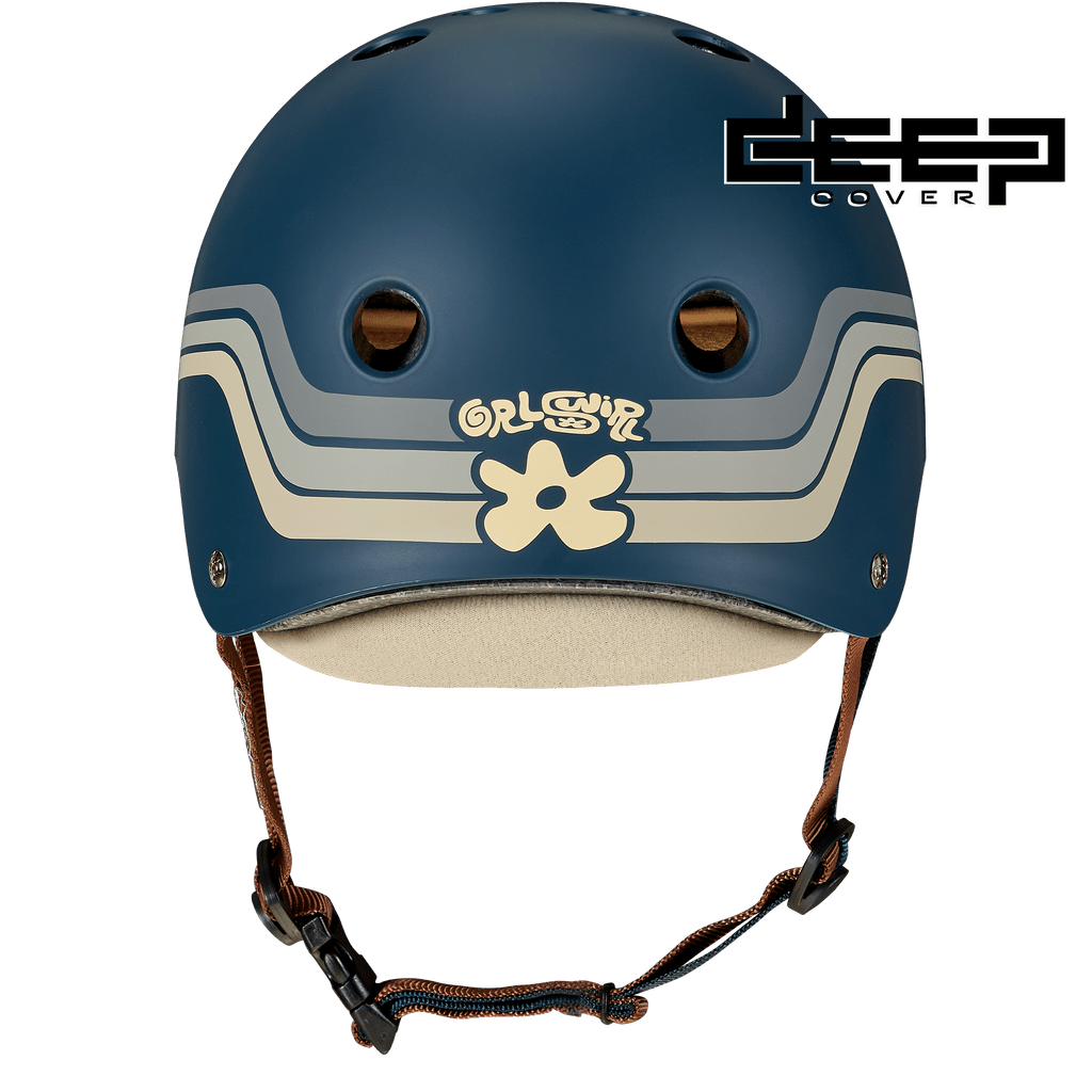 Triple 8 x GRLSWIRL Deep Cover Retro Blue - Grey Helmet - Gear - Helmets