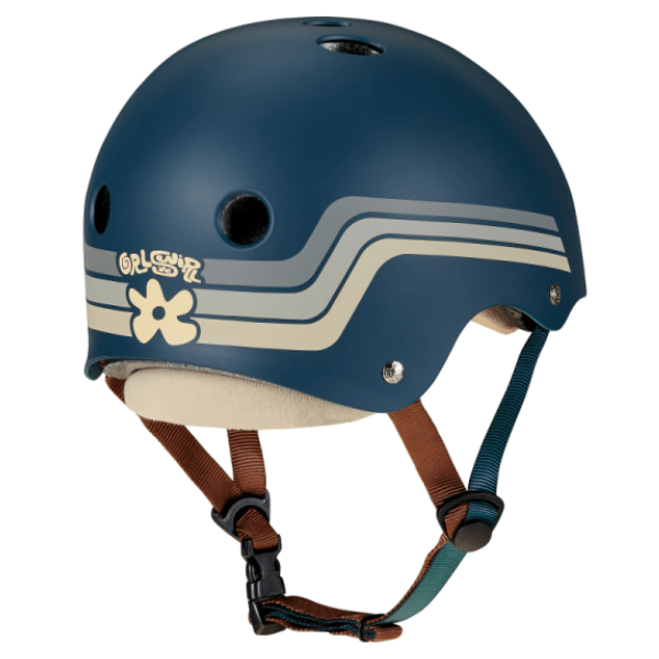 Triple 8 x GRLSWIRL Deep Cover Retro Blue - Grey Helmet - Gear - Helmets