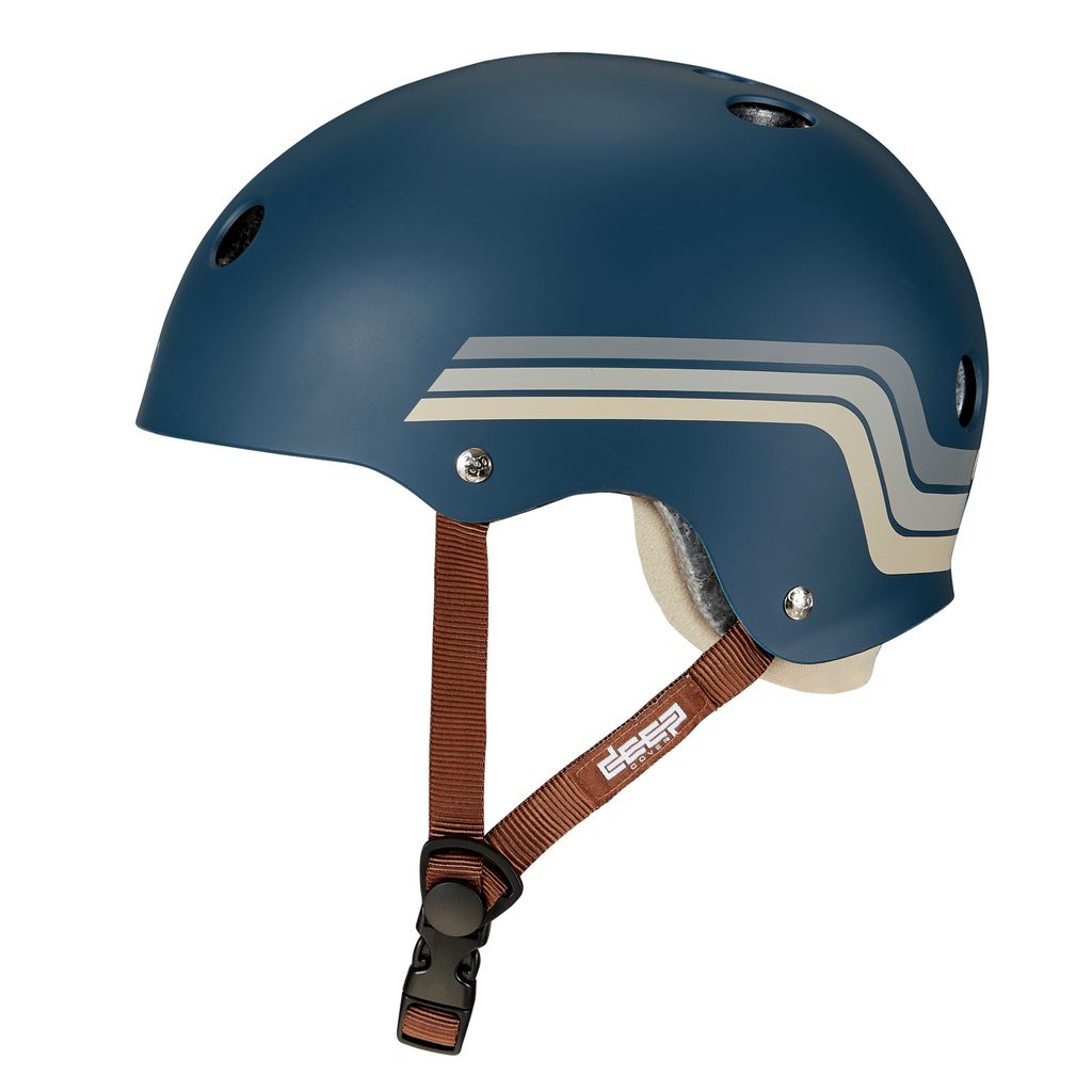 Triple 8 x GRLSWIRL Deep Cover Retro Blue - Grey Helmet - Gear - Helmets
