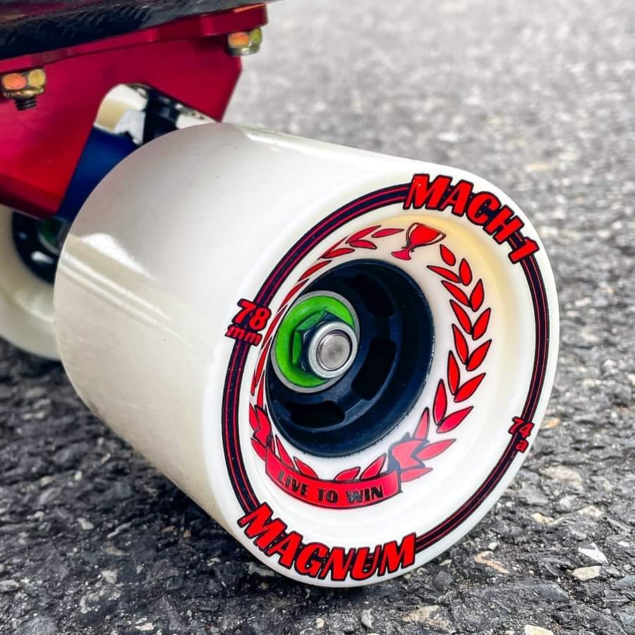 Venom Magnum Magnum 78mm 74a White (Red Leaves) Gallo24 Formula - Skateboard - Wheels