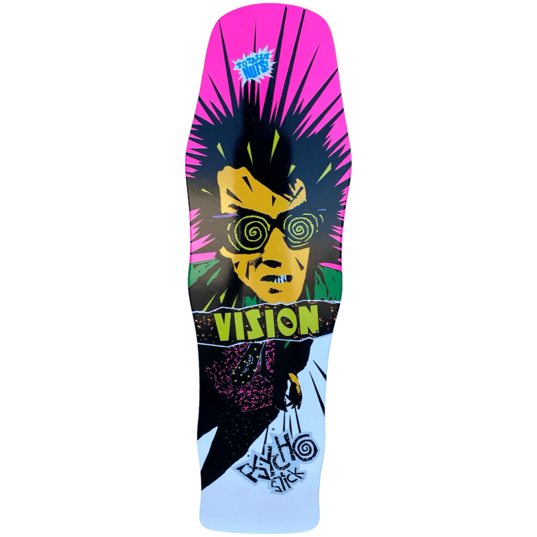 Vision O.G. Psycho Stick Deck 10"x36" White - Skateboard - Decks