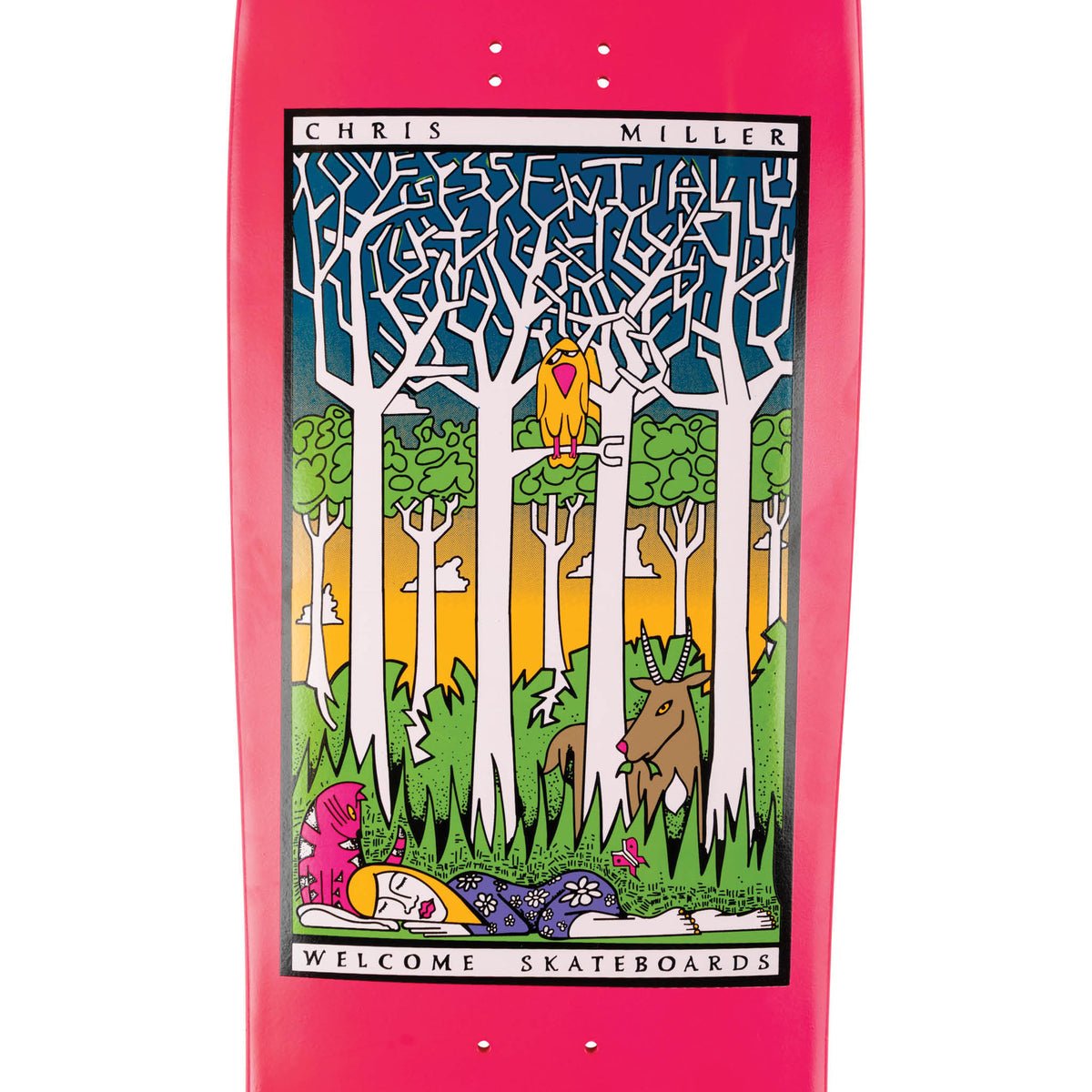 Welcome Love is Essential On Gaia (Pink) Deck 9.6" - Skateboard - Decks