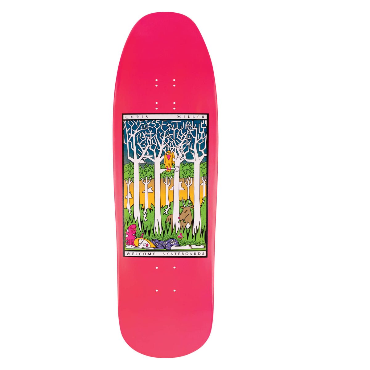 Welcome Love is Essential On Gaia (Pink) Deck 9.6" - Skateboard - Decks