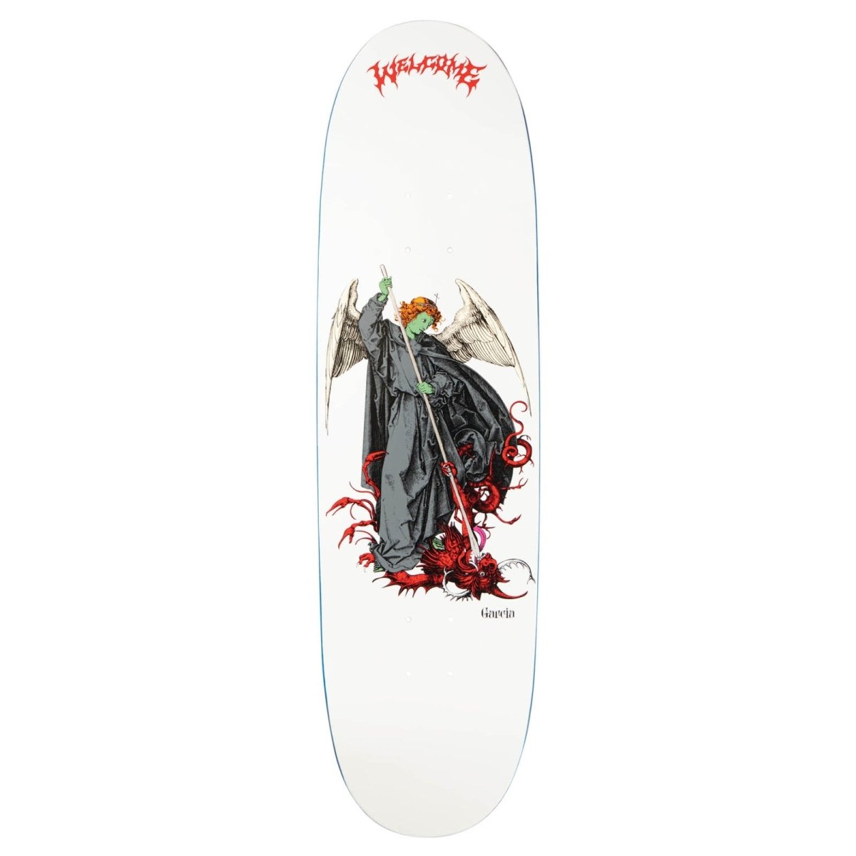 Welcome Nick Garcia Spear on Son of Boline 8.8" White/Red Skateboard Deck - Skateboard - Decks