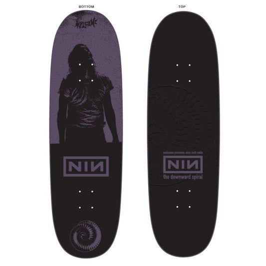 WLCM Burn On Boline - (Purple/Black/Dip) 9.5" - Skateboard - Decks