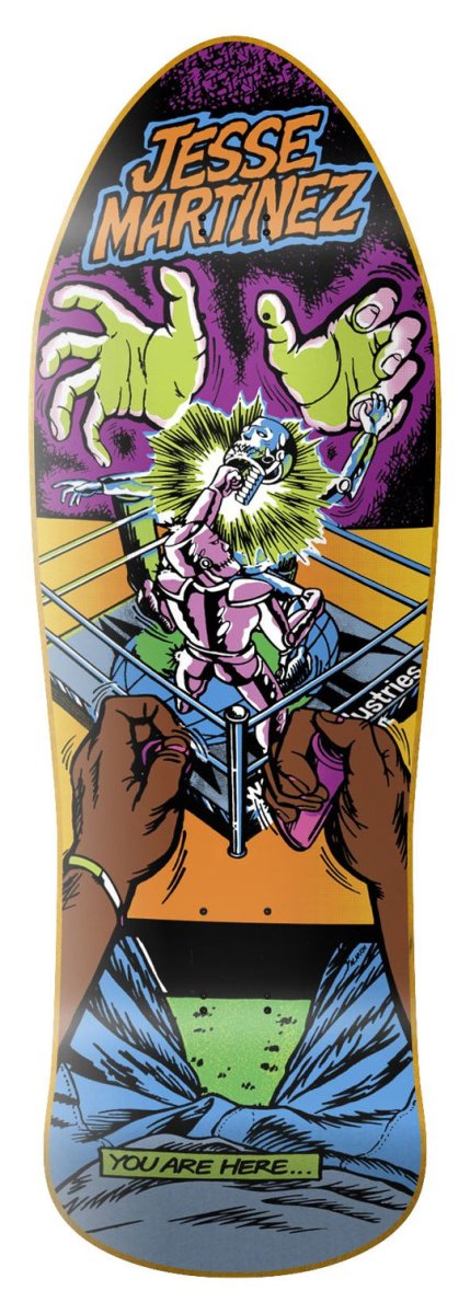 World Ind. Martinez Rock'Em Sock'Em 10.126" Deck wb:14 - Skateboard - Decks