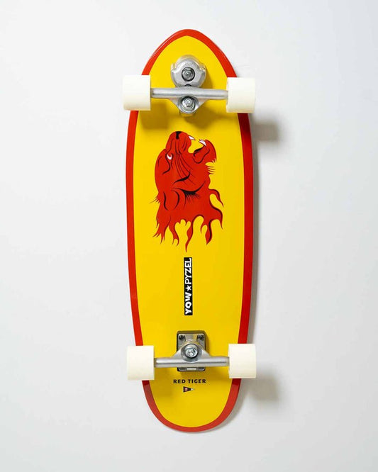 Yow x Pyzel Red Tiger 32.6" Surfskate Complete '26 - Surfskate - Completes