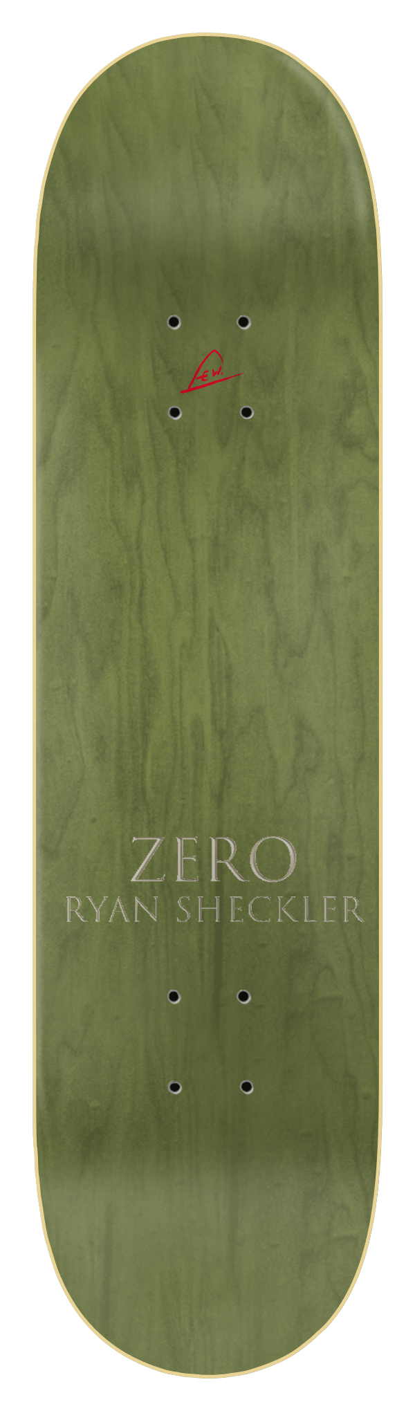 Zero Sheckler Lewandowski III 8.5" Lightpainting Skateboard Deck