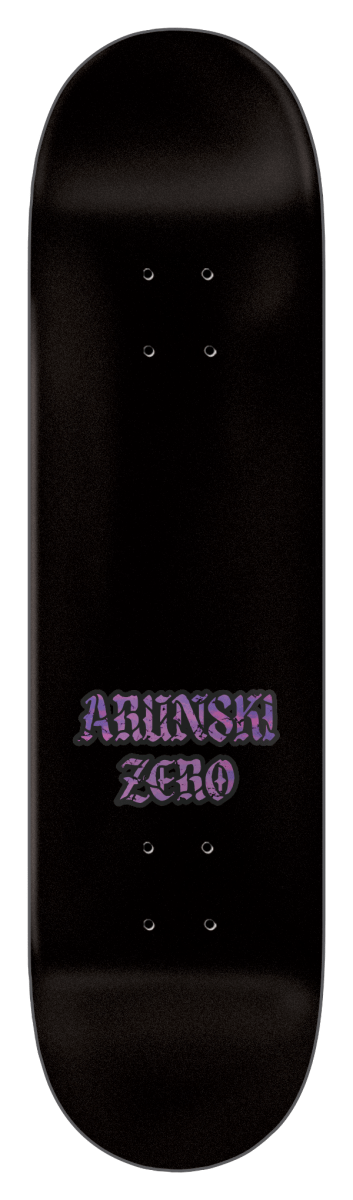 ZERO Arunski Stained Glass 8.5" Wb 14.5" Deck (Hermit) - Skateboard - Decks