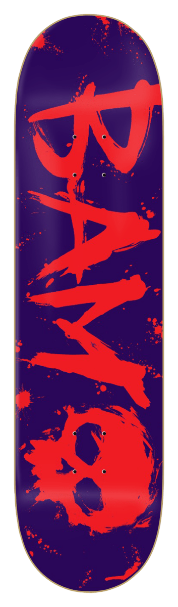 Zero Bam Purple Blood 8.25" Skateboard Deck - Skateboard - Decks