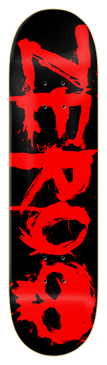 Zero Blood Text 8.0" Deck - Skateboard - Decks