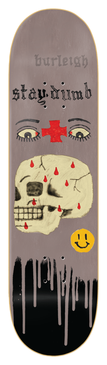 ZERO Burleigh Stay Dumb Glow 8.25" Wb 14.25" Deck - Skateboard - Decks