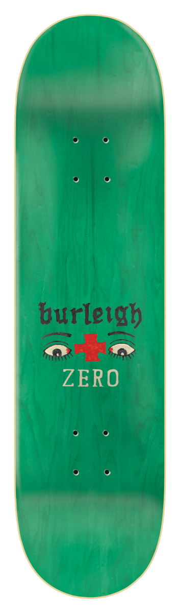 ZERO Burleigh Stay Dumb Glow 8.25" Wb 14.25" Deck - Skateboard - Decks