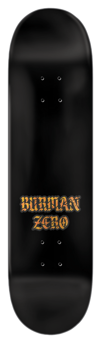 ZERO Burman Stained Glass 8.625" Wb 14.5" Deck (Baphomet) - Skateboard - Decks