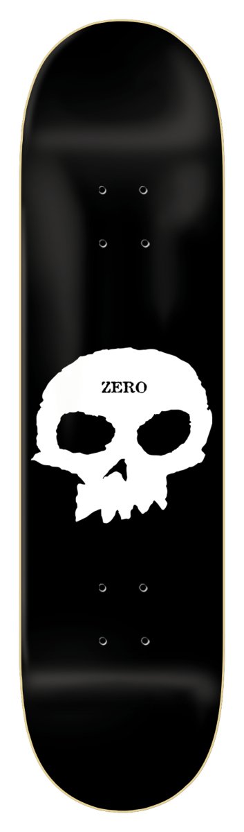 Zero Single Skull 8.5 Deck - Skateboard - Decks