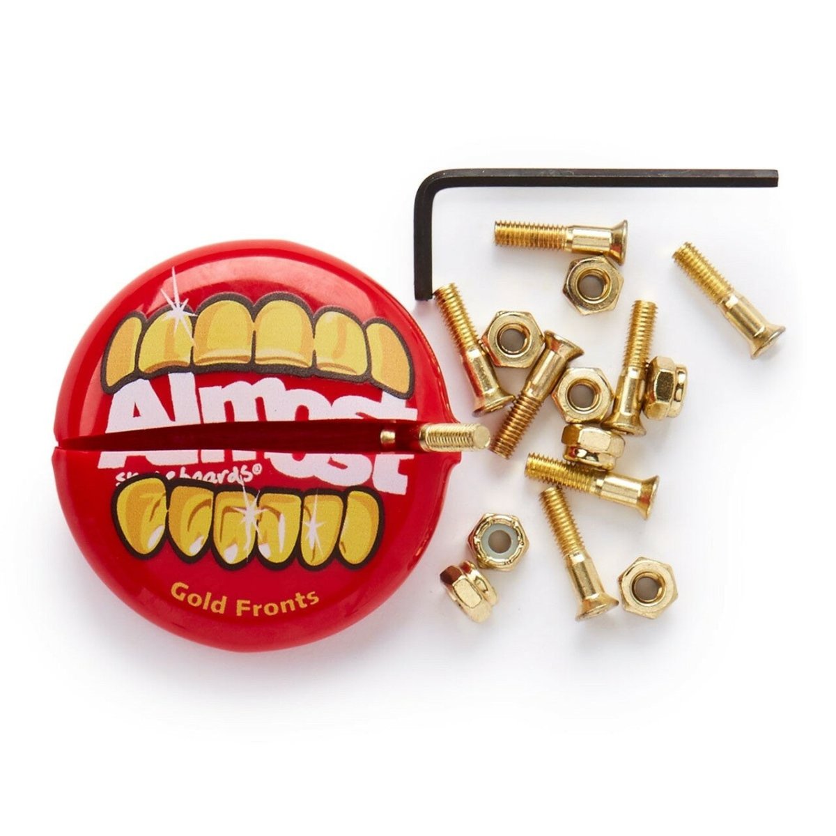 ALM GOLD NUTS & BOLTS MOUTH HARDWARE 7/8” ALLEN - Skateboard - Hardware