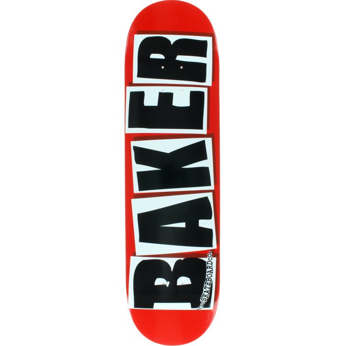 BAKER BRAND LOGO DECK 8.38" RED/BLK - Skateboard - Decks