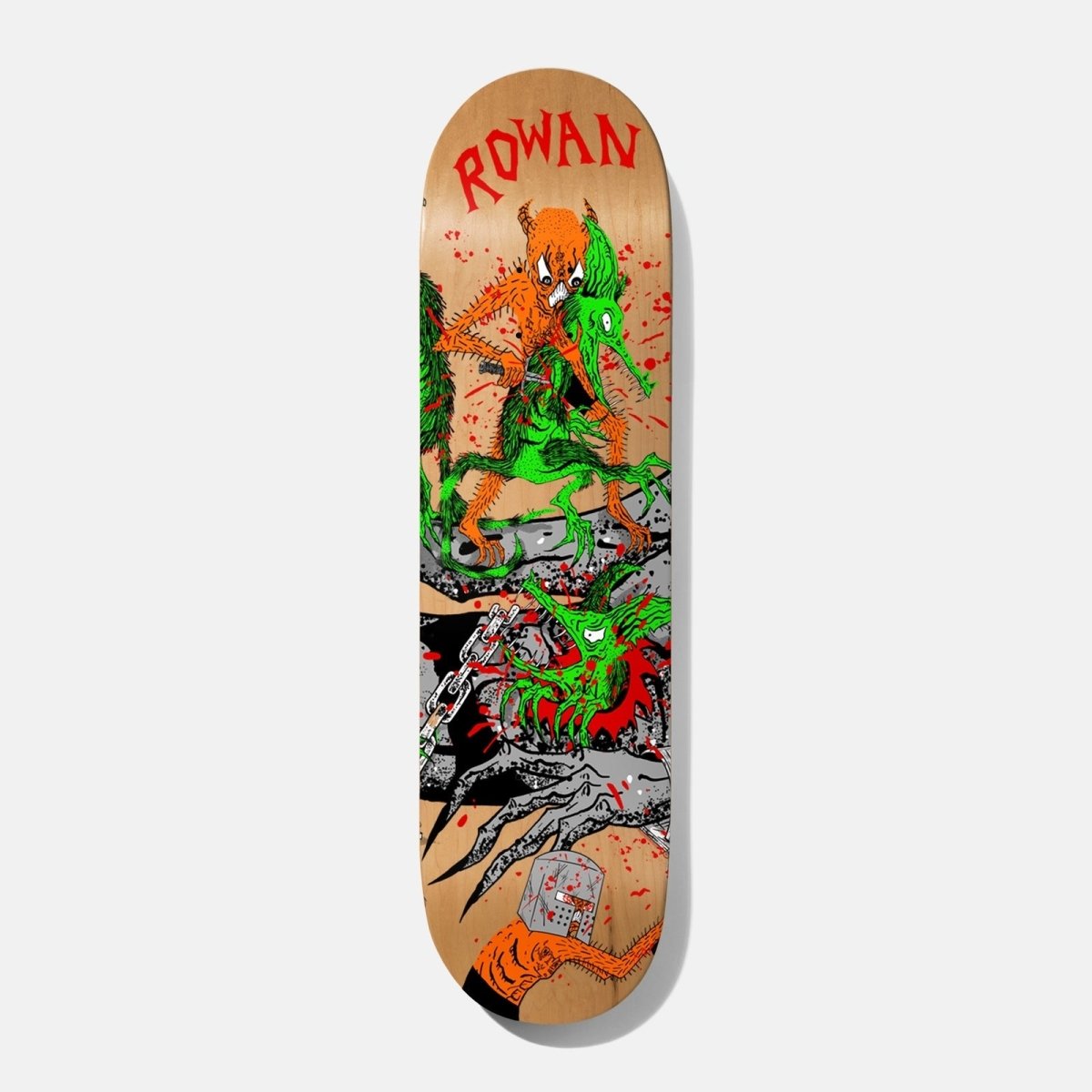 Baker Neckface Toxic Rats Rowan Deck 8.38"