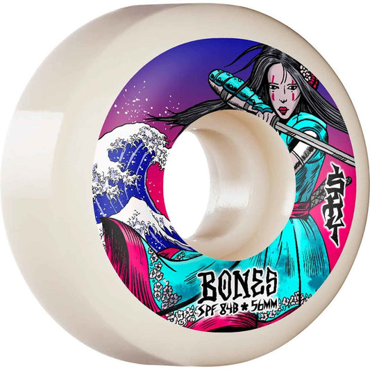 Bones SPF P5 84b Sky Brown Warrior 56mm (White)