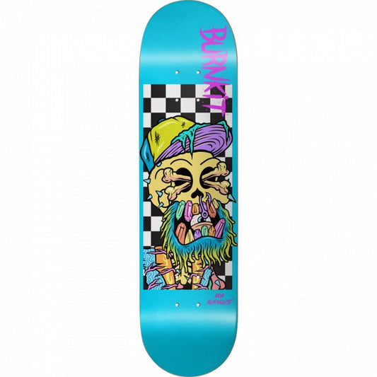 Burnkit Burnquist TSC Skull Deck 8.5" (Blue/Yellow) - Skateboard - Decks