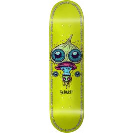 Burnkit Fungi Deck 8.0" (Yellow) - Skateboard - Decks