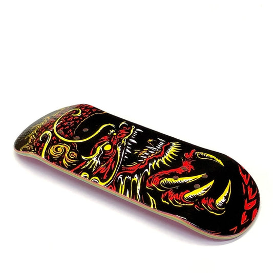 Chems Black "Red Dragon" Mid Pro POP 35mm Deck - Fingerboard - FB Decks