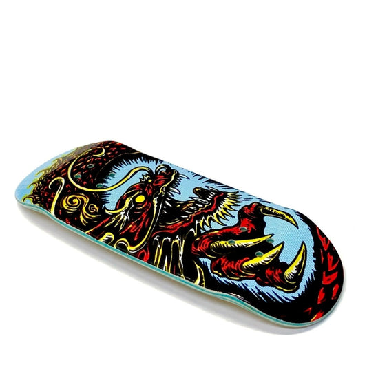 Chems Blue "Red Dragon" Mid Pro POP 34mm Deck - Fingerboard - FB Decks