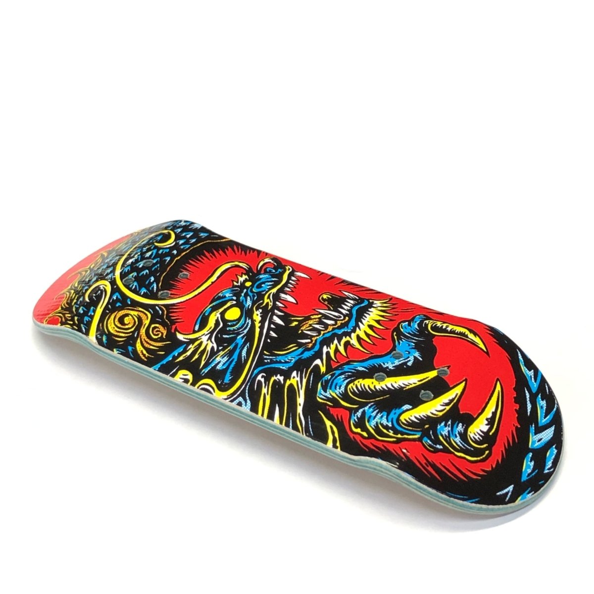 Chems Red "Blue Dragon" Mid Pro CRU 35mm Deck - Fingerboard - FB Decks