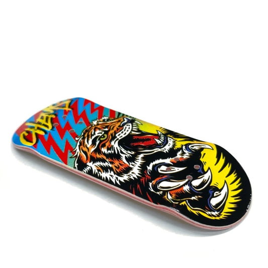 Chems "Wild Tiger" Mid Pro EGG 36mm Deck - Fingerboard - FB Decks