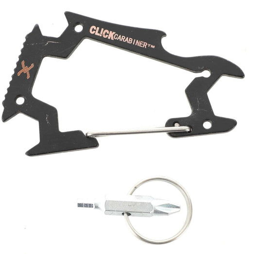 Click Carabiner Keychain Tool Black - Skate Accessories - Tools