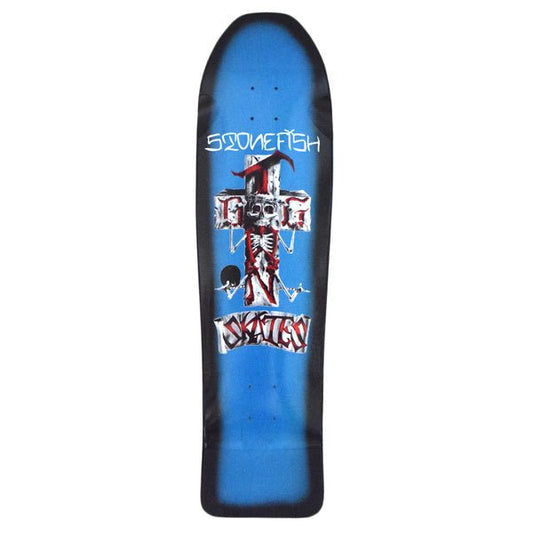 Dogtown Stonefish Longboard Deck 9.5" x 35.2" Blue/Black Fade - Skateboard - Decks