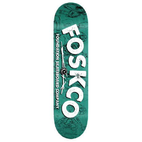 Foundation Fosko Deck 7.75" (White) - Skateboard - Decks